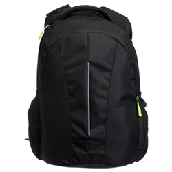 Рюкзак молодёжный, Luris «Дейли», 42 x 28 x 17 см, эргономичная спинка, чёрный