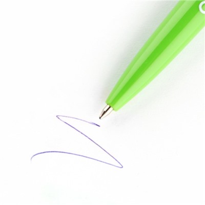 Ручка прикол шариковая синяя паста автоматическая«Для каракулей»  0,7 мм