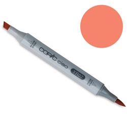 Маркер художественный Copic Ciao R17, двусторонний: кисть/скошенный, спиртовая основа, оранжевый, ЦЕНА ЗА 1 ШТУКУ