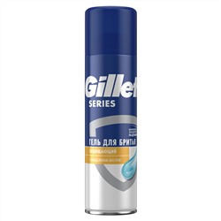 Гель для бритья Джиллетт(ʤɪˈlet) Series Защищающий с миндальным маслом 200мл