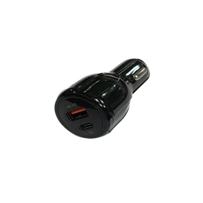 Автомобильное зарядное устройство PD + 1USB AF-348 5V/3A Quick Charge 3.0 (Черный) без упаковки