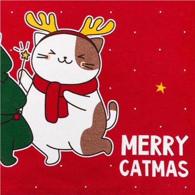 Полотенце "Доляна" Merry catmas 35х60 см,100% хлопок 160 г/м2