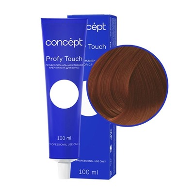 Concept Profy Touch 7.4 Профессиональный крем-краситель для волос, медный светло-русый, 100 мл
