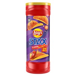 Картофельные чипсы Lay's Stax Flamas Mas Caliente супер острые, 155,9 г