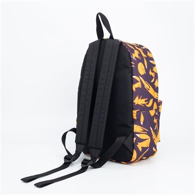 Рюкзак, отдел на молнии, наружный карман, цвет фиолетовый, «Лисы»