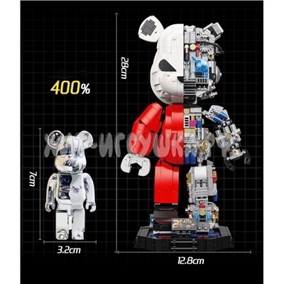 Конструктор Медведь BearBrick Kaws 800 дет. 188001, 188001