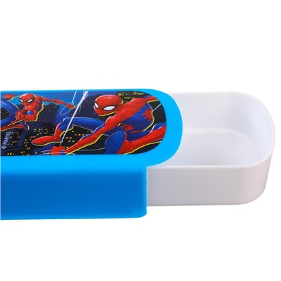 Пенал-футляр пластиковый, 43х200х23 мм, выдвижной, Человек-паук