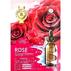 [ECO BRANCH] Маска для лица тканевая РОЗА ампульная Rose Ampoule Essence Sheet Mask, 25 мл