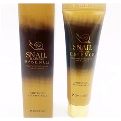 [3W CLINIC] Эссенция для лица УЛИТКА Snail All-In-One Essence Whitening Anti-Wrinkle, 60 мл
