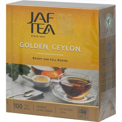 JAF TEA. Golden Ceylon карт.пачка, 100 пак.