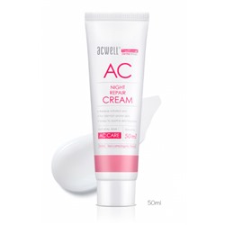 Acwell AC Night Repair Cream - Ночной восстанавливающий крем для проблемной кожи 50мл