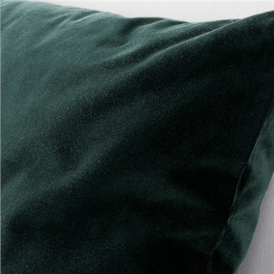 SANELA САНЕЛА, Чехол на подушку, темно-зеленый, 50x50 см