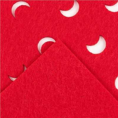 Салфетка сервировочная Доляна «Узоры», 30×45 см, цвет красный